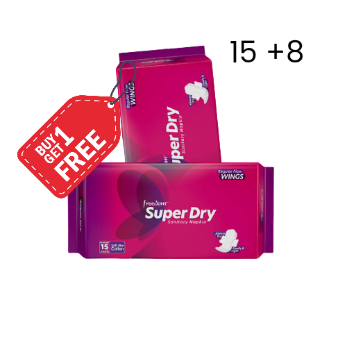 Freedom Super dry Sanitary Napkin 15pads